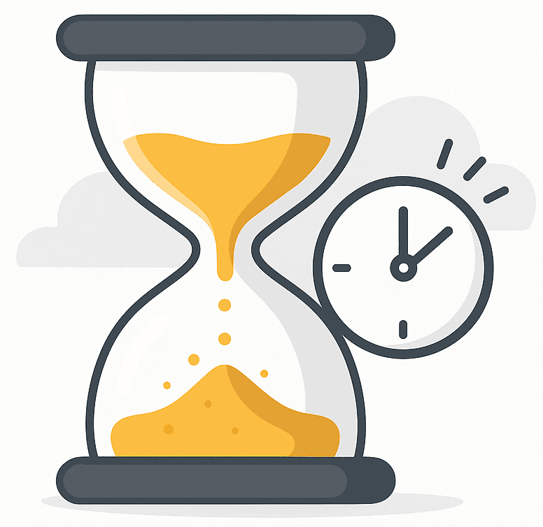 Hour glass - time is running out!